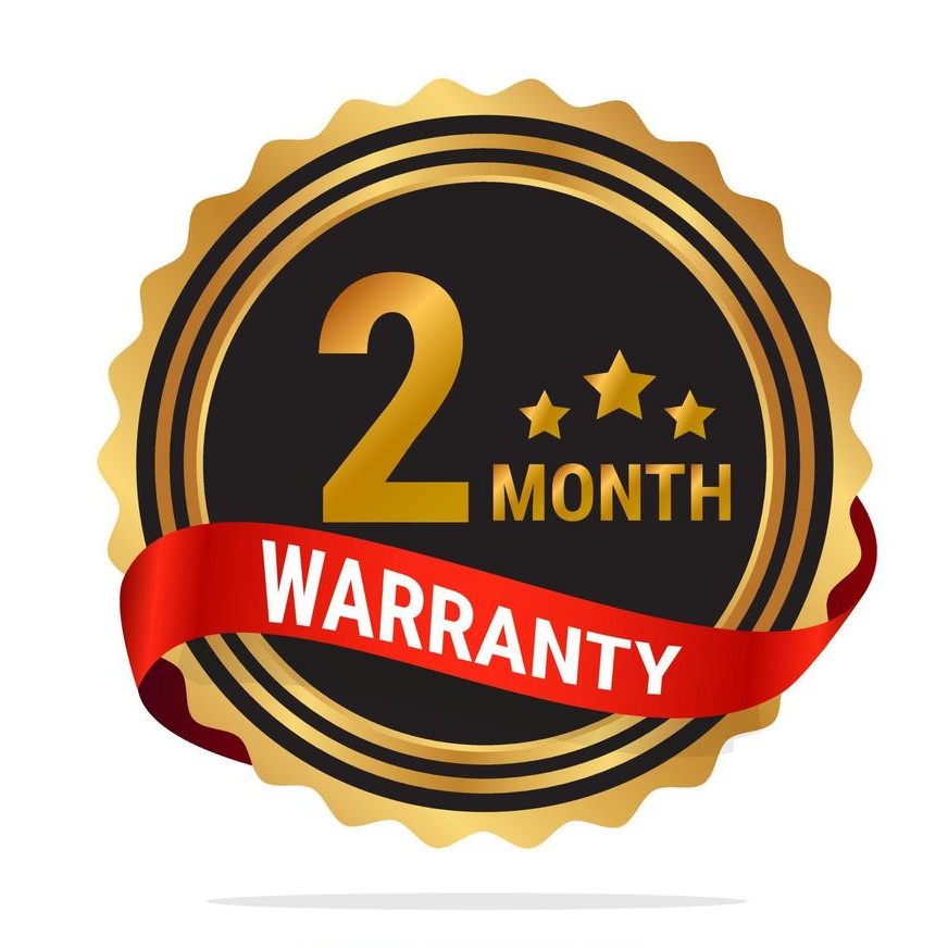 +2 Months Warranty